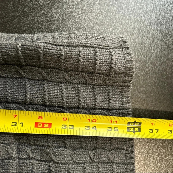 Leo‎ & Nicole Women’s Large Long Line Gray Open Front Sweater Angora Blend Boho - Picture 7 of 12